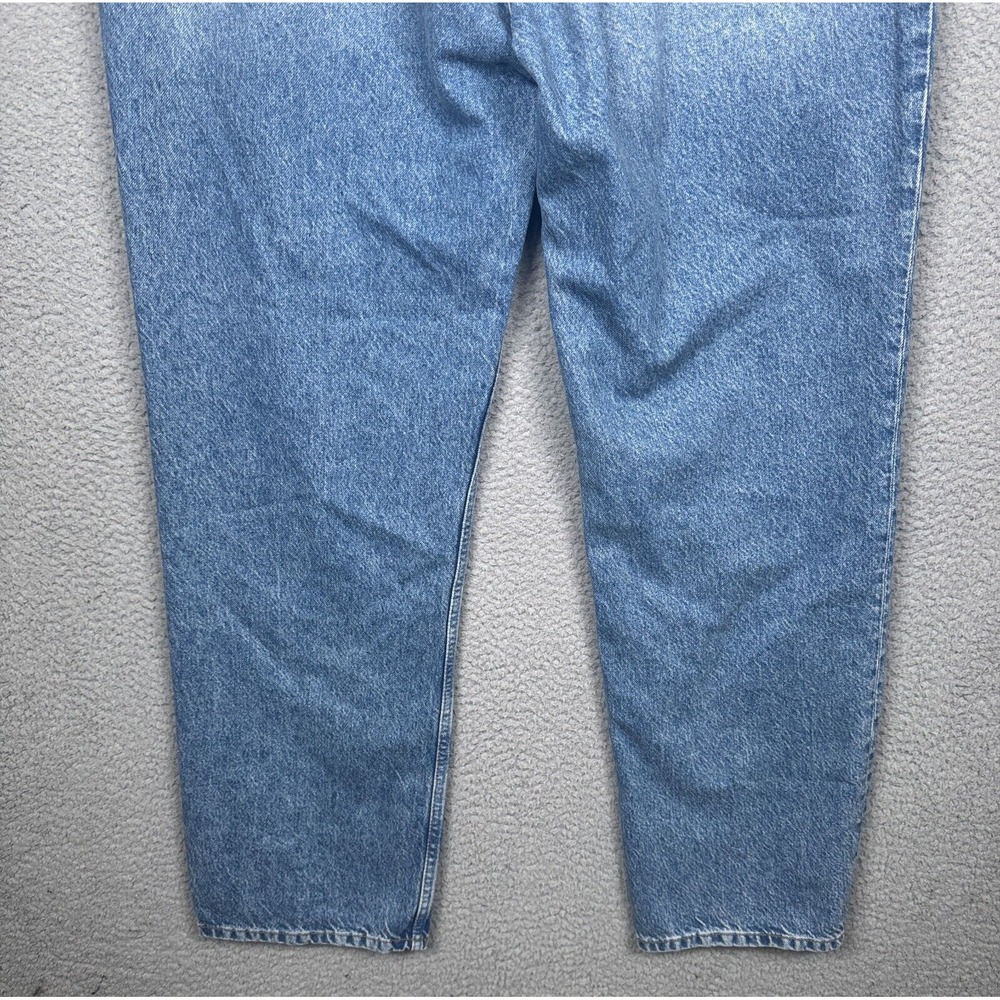 Reformation Jeans Womens 33x33 Blue Cynthia High Rise Straight‎ Long Preppy Eco - Picture 9 of 16